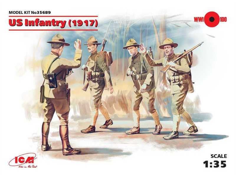 Amerykańska piechota - 1917 rok - zdjęcie 1 Amerykańska piechota - 1917 rok - zdjęcie 1