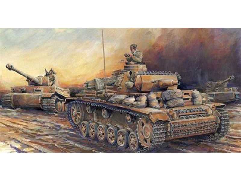 Pz.KPfw.III Ausf. N s.Pz.Abt.501 - Afryka - zdjęcie 1 Pz.KPfw.III Ausf. N s.Pz.Abt.501 - Afryka - zdjęcie 1