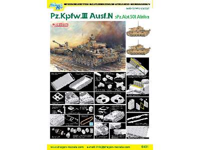 Pz.KPfw.III Ausf. N s.Pz.Abt.501 - Afryka - zdjęcie 2