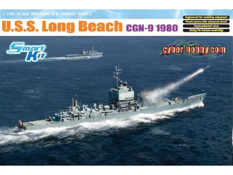 USS Long Beach CGN-9 - 1980 - atomowy krążownik rakietowy - zdjęcie 1 USS Long Beach CGN-9 - 1980 - atomowy krążownik rakietowy - zdjęcie 1