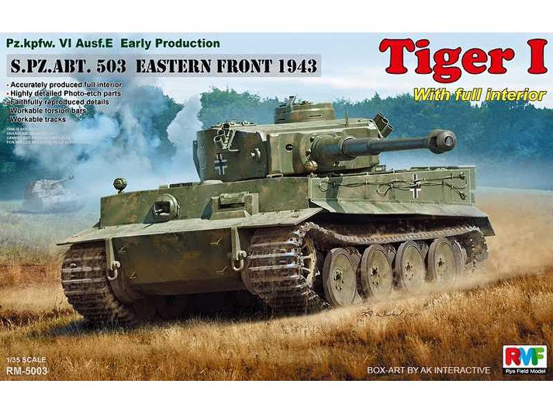 Pz.kpfw.VI Ausf. E Early Production Tiger I - z wnętrzem! - zdjęcie 1 Pz.kpfw.VI Ausf. E Early Production Tiger I - z wnętrzem! - zdjęcie 1