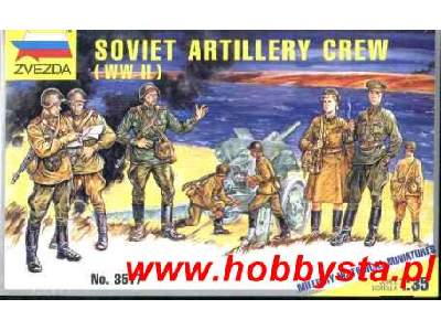 Figurki - Soviet Artillery Crew - WW II - zdjęcie 1