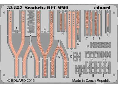 Seatbelts RFC WWI 1/32 - zdjęcie 1