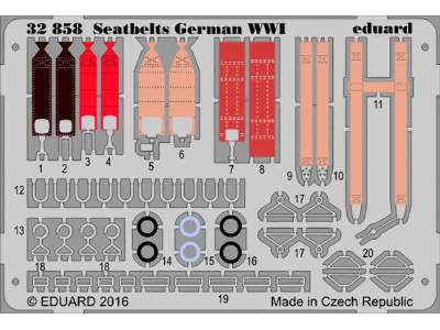 Seatbelts German WWI 1/32 - zdjęcie 1