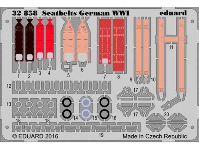 Seatbelts German WWI 1/32 - zdjęcie 1 Seatbelts German WWI 1/32 - zdjęcie 1
