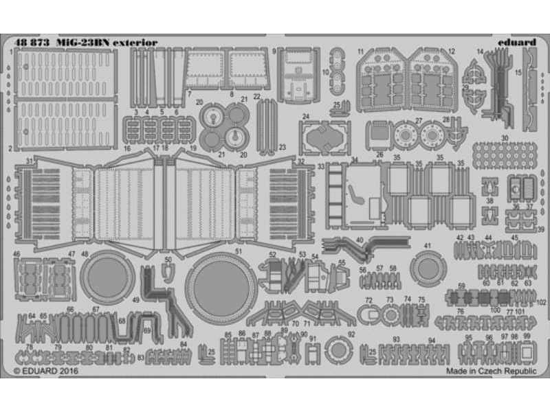 MiG-23BN exterior 1/48 - Trumpeter - zdjęcie 1 MiG-23BN exterior 1/48 - Trumpeter - zdjęcie 1