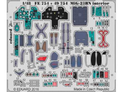 MiG-23BN interior 1/48 - Trumpeter - zdjęcie 1