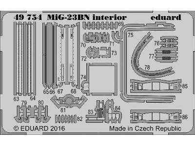 MiG-23BN interior 1/48 - Trumpeter - zdjęcie 2