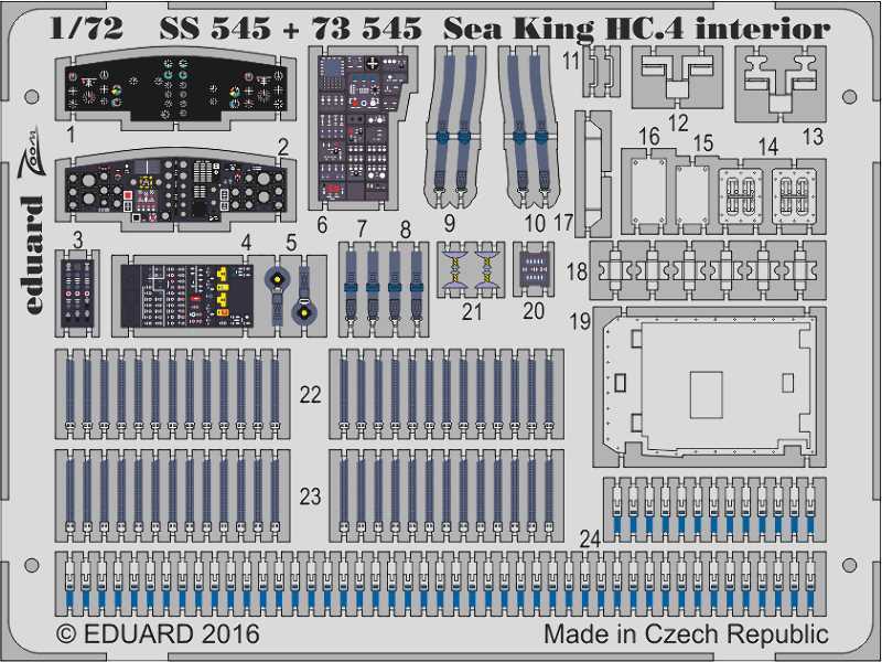 Sea King HC.4 interior 1/72 - Airfix - zdjęcie 1