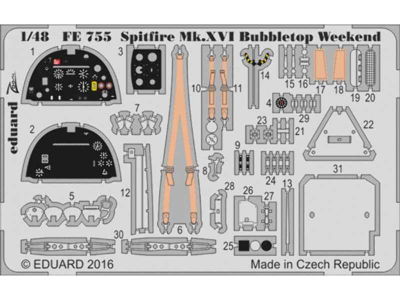Spitfire Mk. XVI Weekend 1/48 - Eduard - zdjęcie 1 Spitfire Mk. XVI Weekend 1/48 - Eduard - zdjęcie 1
