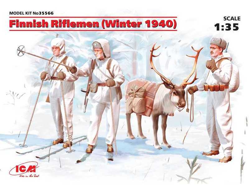 Fińscy strzelcy - zima 1940 - zdjęcie 1 Fińscy strzelcy - zima 1940 - zdjęcie 1
