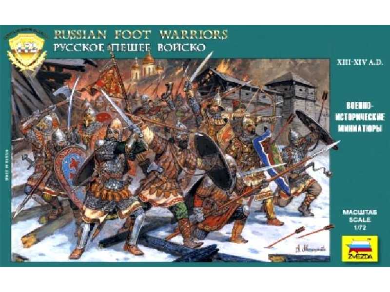 Figurki - Rosyjscy piesi wojownicy - XII-XIV Wiek - zdjęcie 1 Figurki - Rosyjscy piesi wojownicy - XII-XIV Wiek - zdjęcie 1