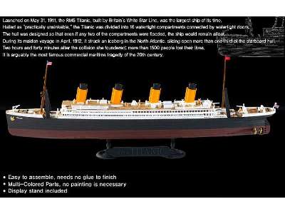 RMS Titanic - brytyjski transatlantyk - Multi Color Parts - zdjęcie 2