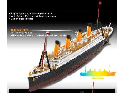 RMS Titanic - brytyjski transatlantyk - Multi Color Parts - zdjęcie 3