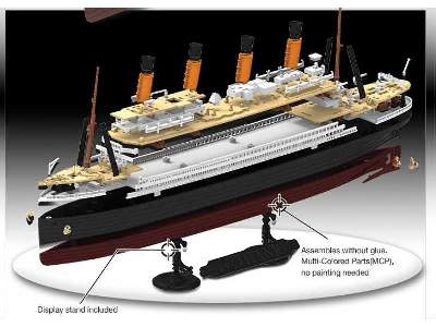 RMS Titanic - brytyjski transatlantyk - Multi Color Parts - zdjęcie 4