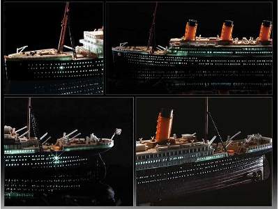 RMS Titanic z oświetleniem Led - Multi Color Parts - zdjęcie 4