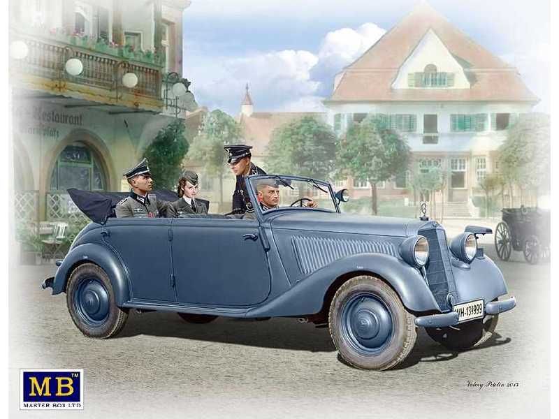 Mercedes Benz 170 V z figurkami - II Wojna Światowa - zdjęcie 1 Mercedes Benz 170 V z figurkami - II Wojna Światowa - zdjęcie 1