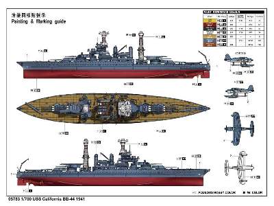 Pancernik USS California BB-44 1941	 - zdjęcie 4