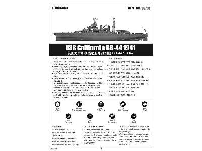 Pancernik USS California BB-44 1941	 - zdjęcie 5