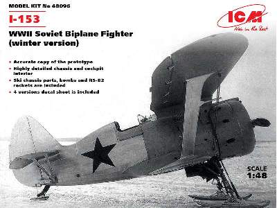 I-153 - sowiecki myśliwiec dwupłatowy - wersja zimowa - zdjęcie 14