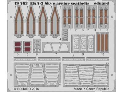 EKA-3 Skywarrior seatbelts 1/48 - Trumpeter - zdjęcie 1