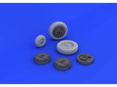 Mirage IIIc wheels 1/32 - Italeri - zdjęcie 3