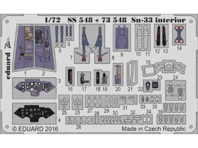 Su-33 interior 1/72 - Trumpeter - zdjęcie 1