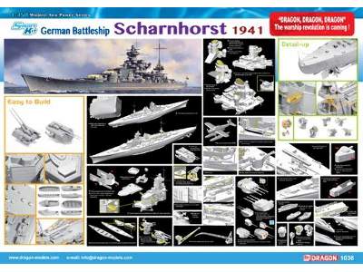 Niemiecki pancernik Scharnhorst 1941 - Smart Kit - zdjęcie 2