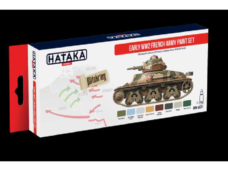 Early WW2 French Army paint set - zdjęcie 1 Early WW2 French Army paint set - zdjęcie 1