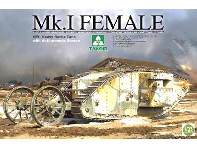 Ciężki czołg Mk.I Female - I W.Ś. - zdjęcie 1