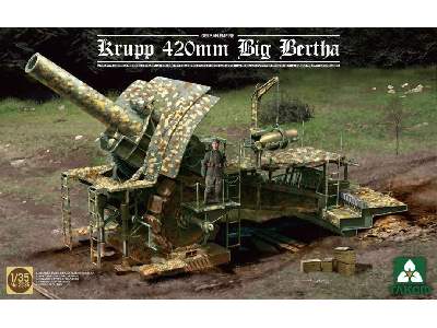 Krupp 420mm Gruba Berta - niemiecki ciężki moździerz - zdjęcie 1