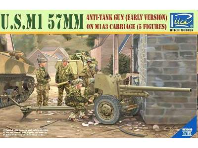 M1 57mm M1A3 - amerykańskie działo przeciwpancerne wczesne - zdjęcie 1