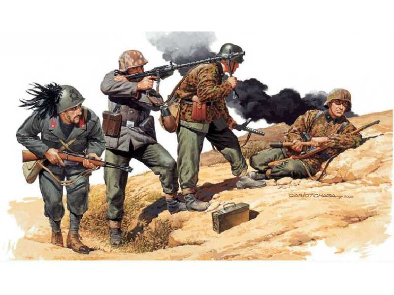 Figurki Polowanie na partyzantów - Jugosławia 1943 - zdjęcie 1 Figurki Polowanie na partyzantów - Jugosławia 1943 - zdjęcie 1