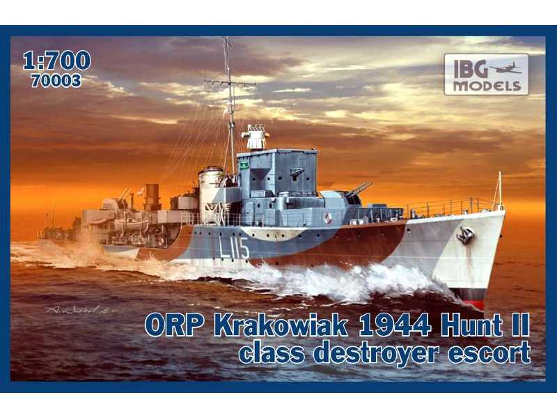ORP Krakowiak 1944 niszczyciel eskortowy typu Hunt II - zdjęcie 1