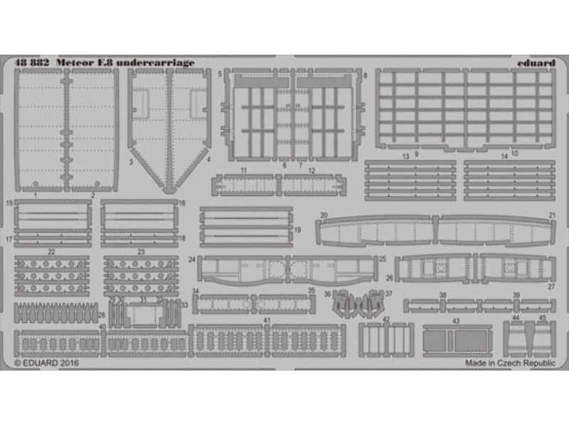Meteor F.8 undercarriage 1/48 - Airfix - zdjęcie 1 Meteor F.8 undercarriage 1/48 - Airfix - zdjęcie 1