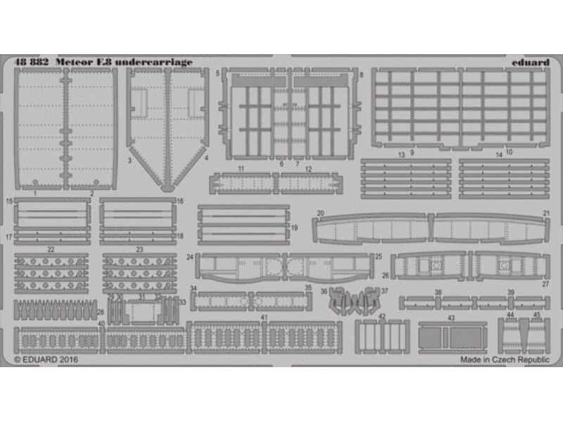 Meteor F.8 undercarriage 1/48 - Airfix - zdjęcie 1