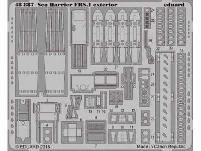 Sea Harrier FRS.1 exterior 1/48 - Kinetic - zdjęcie 1