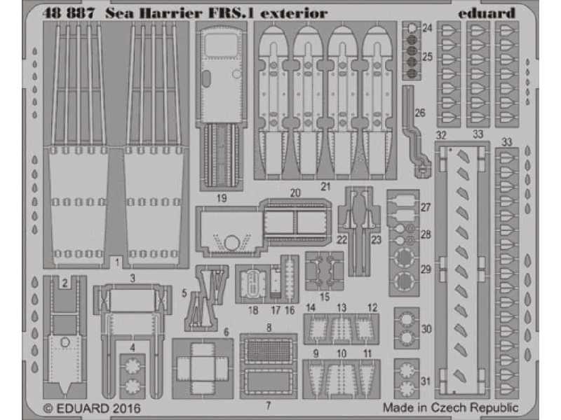 Sea Harrier FRS.1 exterior 1/48 - Kinetic - zdjęcie 1