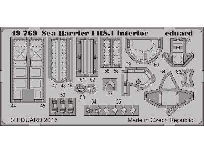 Sea Harrier FRS.1 interior 1/48 - Kinetic - zdjęcie 2