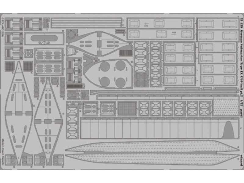 German Submarine Type IX C/40 hull pt.  2 1/72 - Revell - zdjęcie 1