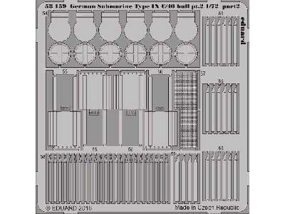 German Submarine Type IX C/40 hull pt.  2 1/72 - Revell - zdjęcie 2