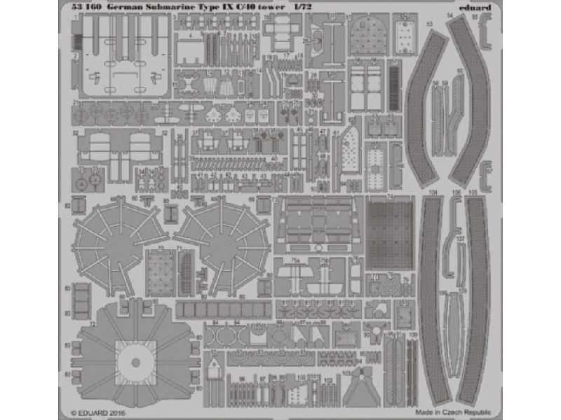 German Submarine Type IX C/40 tower 1/72 - Revell - zdjęcie 1