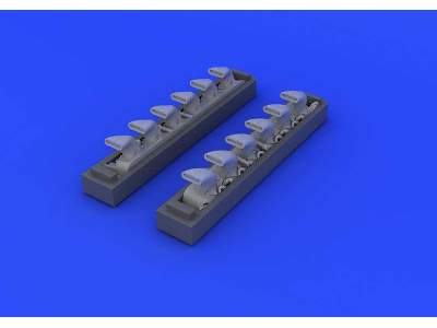 Bf 109G exhaust stacks 1/48 - Eduard - zdjęcie 3