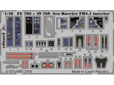 Sea Harrier FRS.1 interior 1/48 - Kinetic - zdjęcie 1