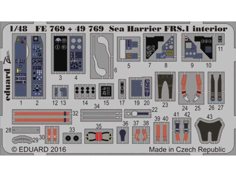 Sea Harrier FRS.1 interior 1/48 - Kinetic - zdjęcie 1