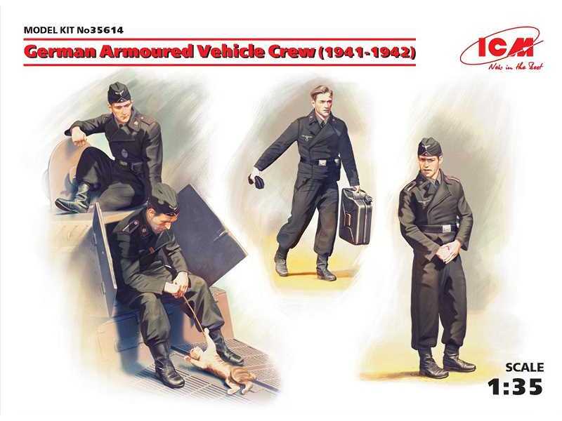 German Armoured Vehicle Crew (1941-1942) (4 figures and cat) - zdjęcie 1 German Armoured Vehicle Crew (1941-1942) (4 figures and cat) - zdjęcie 1