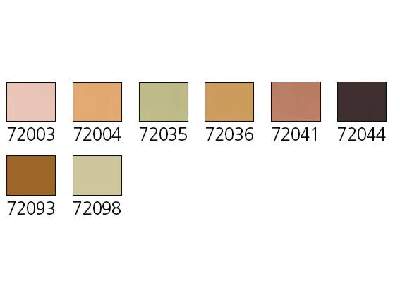 Zestaw farb do malowania figurek - odcienie skóry - Skintones - zdjęcie 2