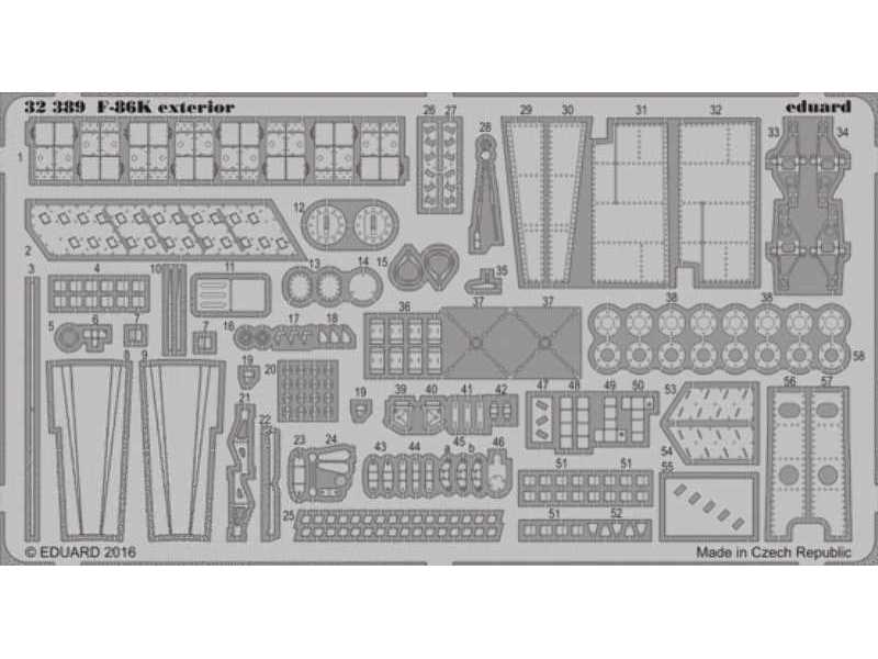 F-86K exterior 1/32 - Kitty Hawk - zdjęcie 1