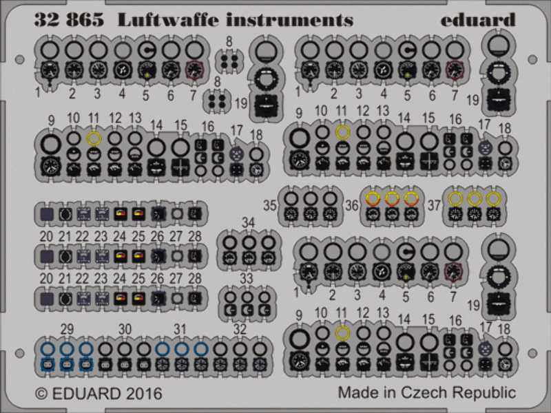 Luftwaffe instruments 1/32 - zdjęcie 1 Luftwaffe instruments 1/32 - zdjęcie 1