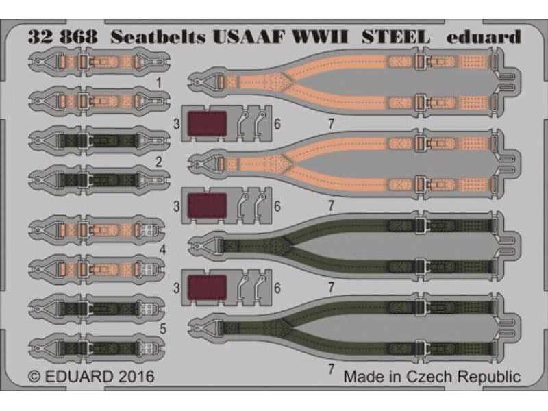 Seatbelts USAAF WWII STEEL 1/32 - zdjęcie 1 Seatbelts USAAF WWII STEEL 1/32 - zdjęcie 1